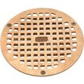 Zurn Zurn 8" Dia. Round Floor Drain W/Screws, Brass PB400-8B-STR-W/SCR